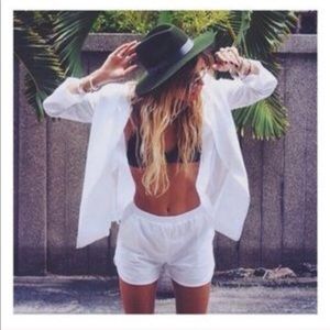 ISO white and and boa set